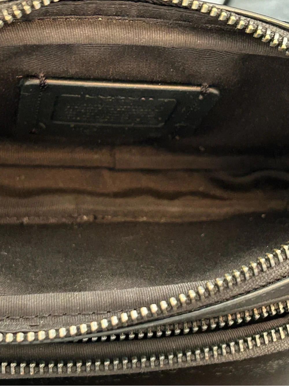 Coach Black Leather Belt Bag with Front Pocket - Picture 8 of 11